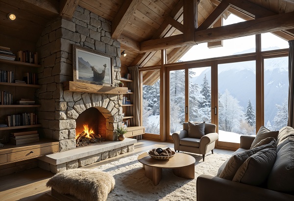 Gli arredi in legno donano calore agli spazi abitativi.